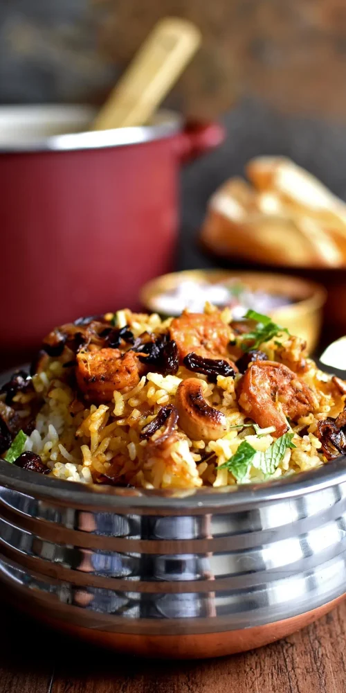 pepper delight prawn biriyani 4